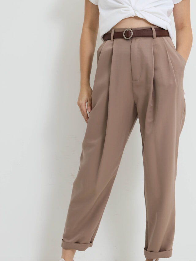 SOPHIA SLACK PANTS BROWN – The WonderLand Fashion